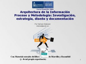 Curso Proyectos Web Arquitectura de la Informacin Proceso