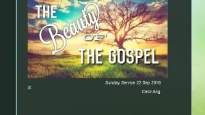 z Sunday Service 22 Sep 2019 z Cecil