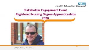 Stakeholder Engagement Event Registered Nursing Degree Apprenticeships 2020