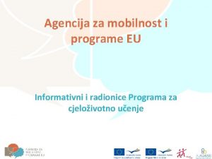 Agencija za mobilnost i programe EU Informativni i