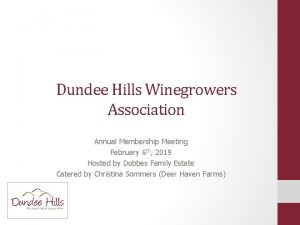 Dundee hills winegrowers association