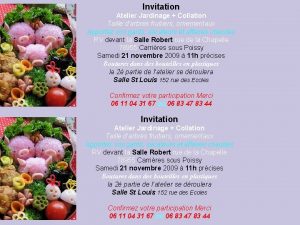 Invitation de collation