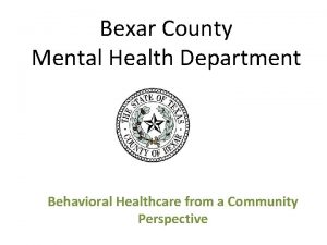 Bexar county mental health services