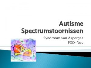 Autisme Spectrumstoornissen Syndroom van Asperger PDDNos Oefening Begrippen