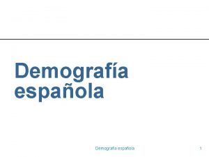 Demografía