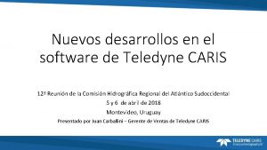 Nuevos desarrollos en el software de Teledyne CARIS