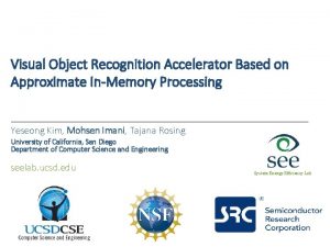 Visual Object Recognition Accelerator Based on Approximate InMemory