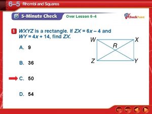 Prove wxyz is a rectangle