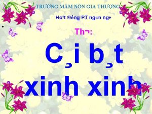 TRNG MM NON GIA THNG Hot ng PT