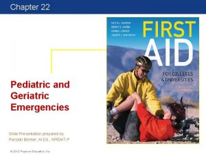 Chapter 22 First Aid for Colleges and Universities