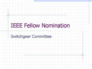 Ieee fellow nomination form