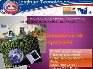 DIRECCIN GENERAL DE EDUCACIN SUPERIOR TECNOLGICA INSTITUTO TECNOLGICO