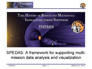 SPEDAS A framework for supporting multimission data analysis