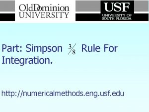 Simpson's 1/3 rule