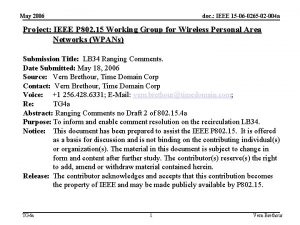 May 2006 doc IEEE 15 06 0265 02