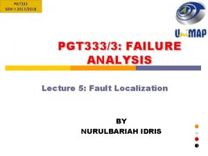 PGT 333 SEM II 20172018 PGT 3333 FAILURE