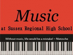 Music at Sussex Regional High School Without music