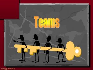 TEAMS Teams ppt Bus 1301 Team Decision Making