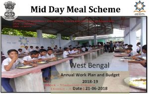 Mid Day Meal Scheme West Bengal Annual Work