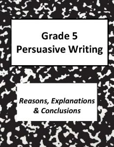 Persuasive writing conclusion