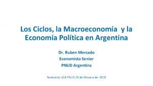 Los Ciclos la Macroeconoma y la Economa Poltica