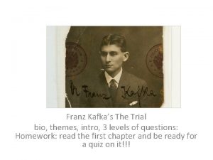 Franz Kafkas The Trial bio themes intro 3
