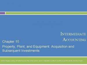 Intermediate accounting chapter 10