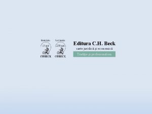 Editura C H Beck carte juridic i economic