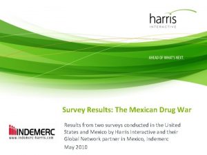 Survey Results The Mexican Drug War Results from