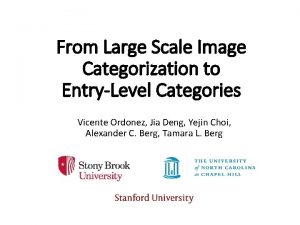 From Large Scale Image Categorization to EntryLevel Categories
