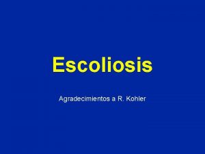 Escoliosis corse