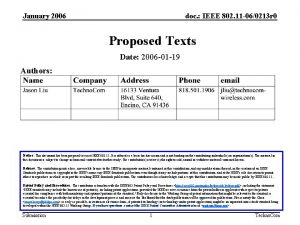 January 2006 doc IEEE 802 11 060213 r