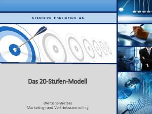 GERBERICH CONSULTING AG Das 20 StufenModell Wertorientiertes Marketing