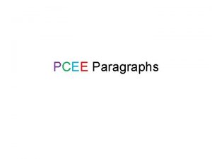 PCEE Paragraphs Quotations How to set out quotations
