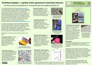 Earthlearningidea a global online geoscience teaching resource Chris