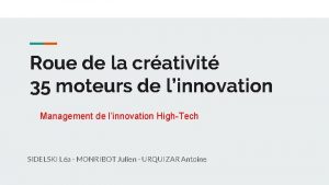 Roue de la crativit 35 moteurs de linnovation