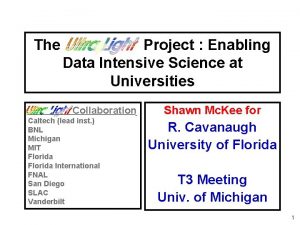 The Project Enabling Data Intensive Science at Universities