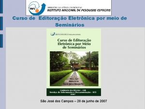 Curso de Editorao Eletrnica por meio de Seminrios