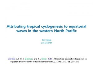 Attributing tropical cyclogenesis to equatorial waves in the