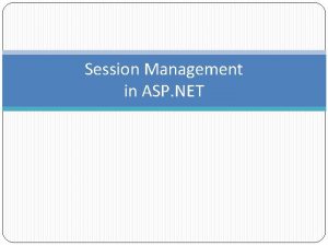 Asp.net session management