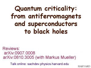 Quantum criticality from antiferromagnets and superconductors to black