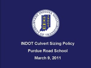 Indot frequency manual