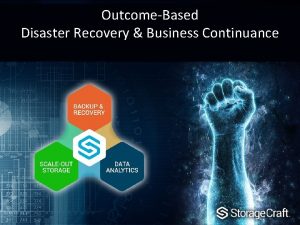 OutcomeBased Disaster Recovery Business Continuance Storage Craft Midwest