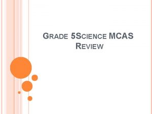 Mcas grade 5 science