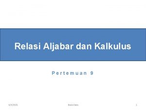 Contoh kalkulus relasional tupel