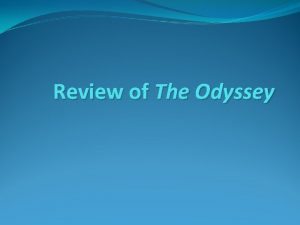 Review of The Odyssey What Happened in Book