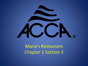 Marias Restaurant Chapter 1 Section 3 Heat Transfer