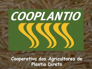 Cooperativa dos Agricultores de Plantio Direto Antnio Carlos