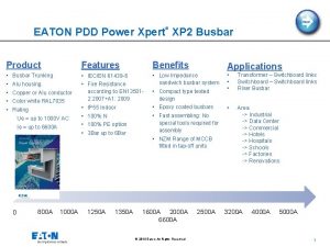 next EATON PDD Power Xpert XP 2 Busbar