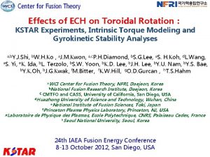 Effects of ECH on Toroidal Rotation KSTAR Experiments